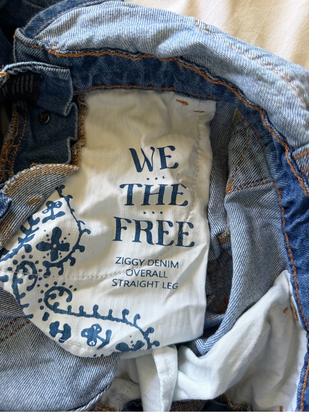 We The Free Ziggy Denim Overall Straight Leg - Picture 4 of 5